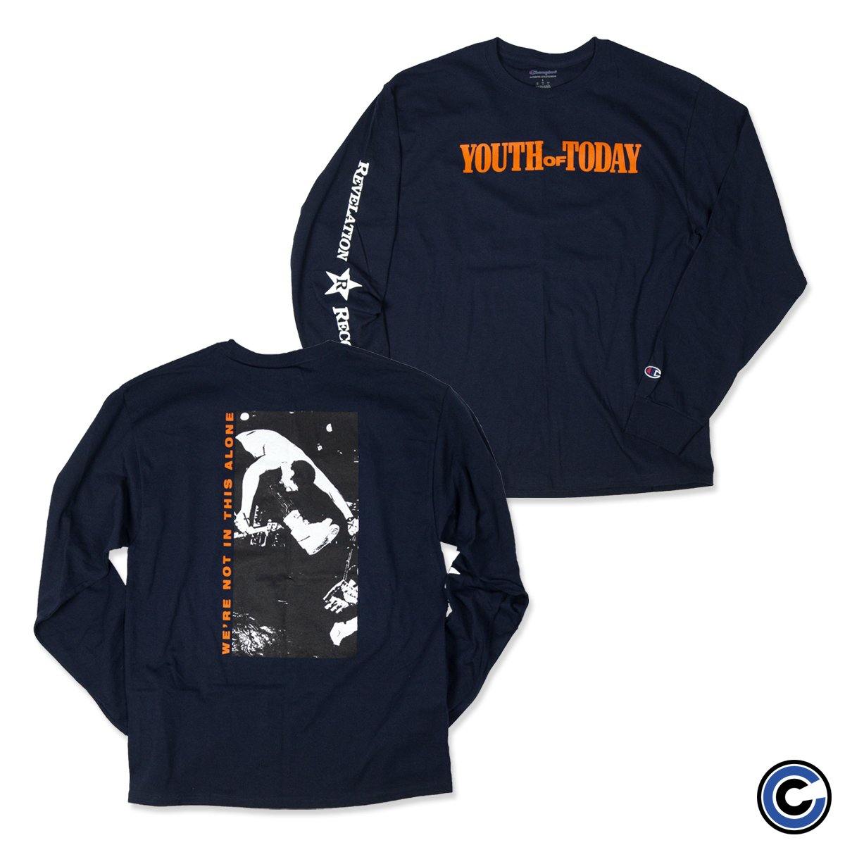 Buy – Youth of Today "We're Not In This Alone" Long Sleeve – Band & Music Merch – Cold Cuts Merch