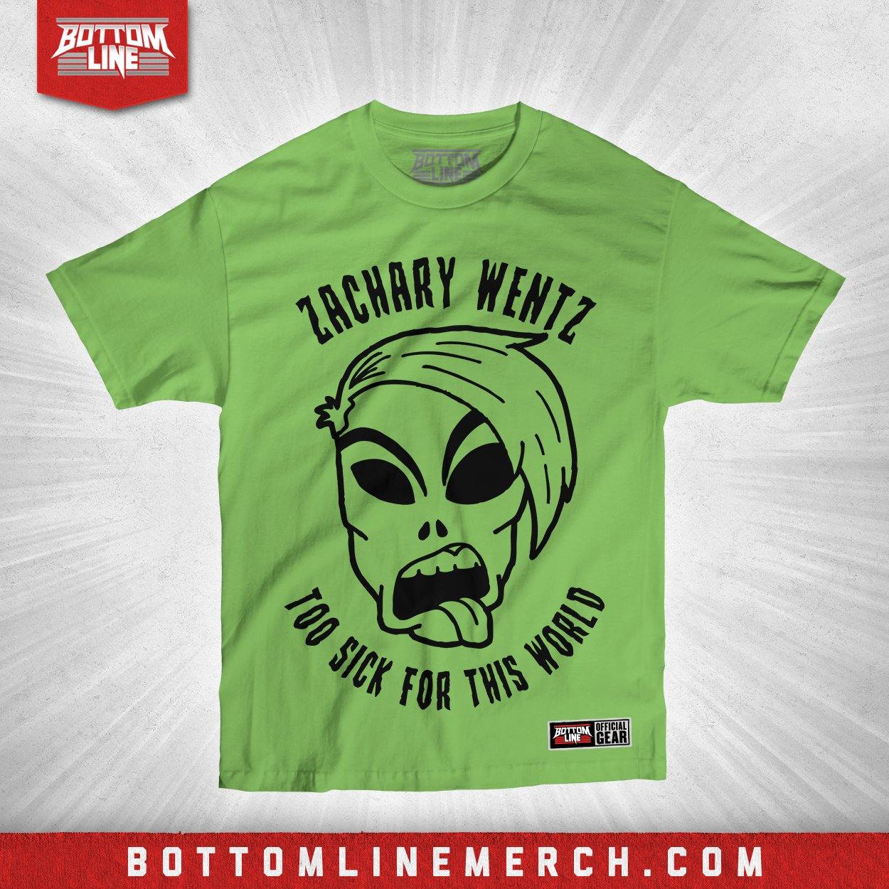 Buy Now – Zachary Wentz "Alien Head" Shirt – Wrestler & Wrestling Merch – Bottom Line