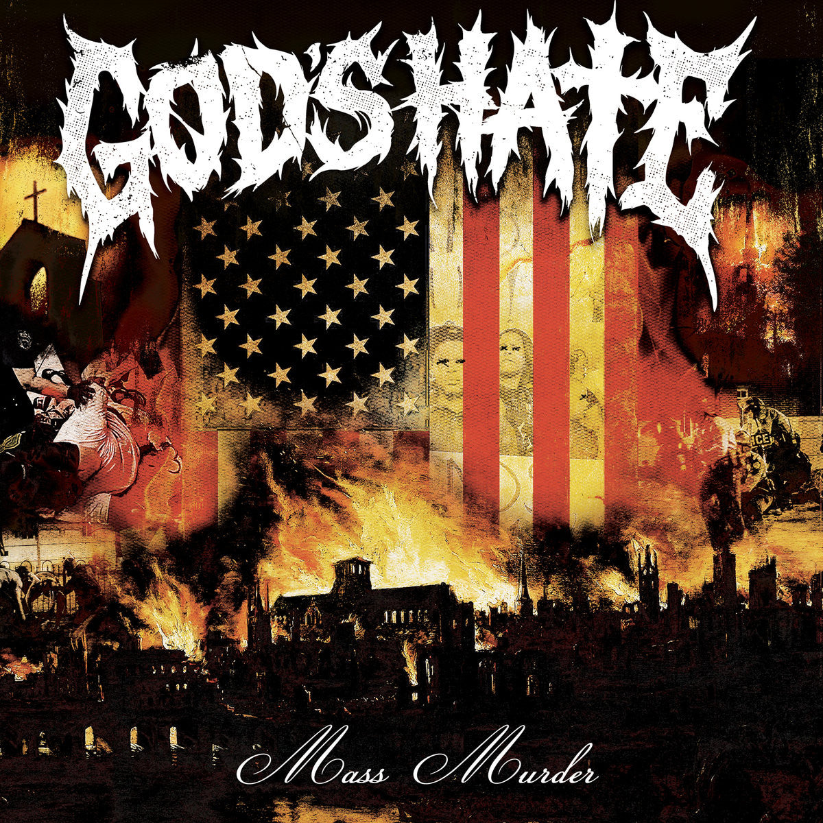 Buy – God's Hate "Mass Murder" 12" – Band & Music Merch – Cold Cuts Merch