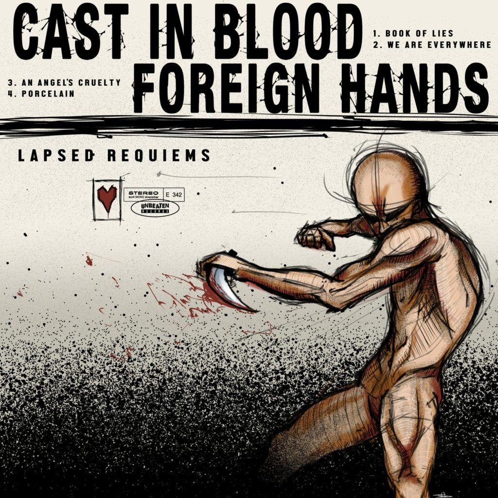 Buy – Cast in Blood/Foreign Hands "Lapsed Requiems" 10" – Band & Music Merch – Cold Cuts Merch