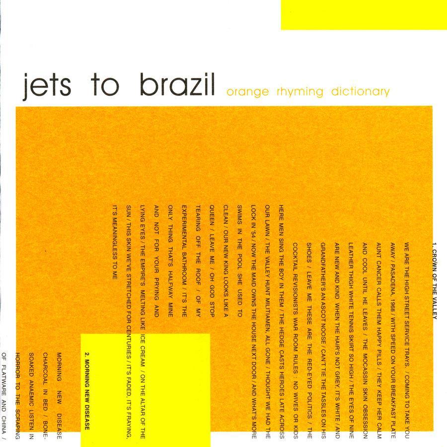 Buy – Jets To Brazil "Orange Rhyming Dictionary" 2x12" – Band & Music Merch – Cold Cuts Merch