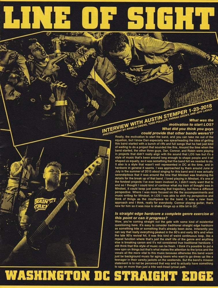 Buy – Line Of Sight "Interview" Book – Band & Music Merch – Cold Cuts Merch